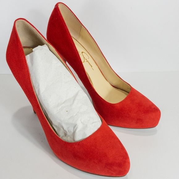 Jessica Simpson Parisah Platform Pumps Red -10 - Picture 6 of 8